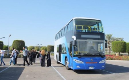 അബുദാബി നഗരത്തിൽ ഡബിൾ ഡക്കർ ബസ് സർവ്വീസ് ആരംഭിച്ചു.