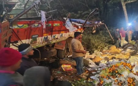 കർണാടകയിൽ പച്ചക്കറിലോറി നിയന്ത്രണം വിട്ടു മറിഞ്ഞ് 10 മരണം.