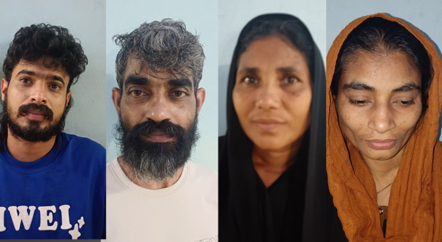 കാസർഗോഡ് മയക്കുമരുന്നു മായി നാലു പേർ അറസ്റ്റിൽ.