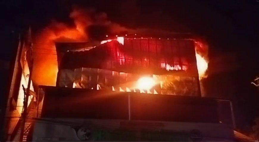 കുന്നംകുളത്ത് വൻ തീപിടിത്തം.