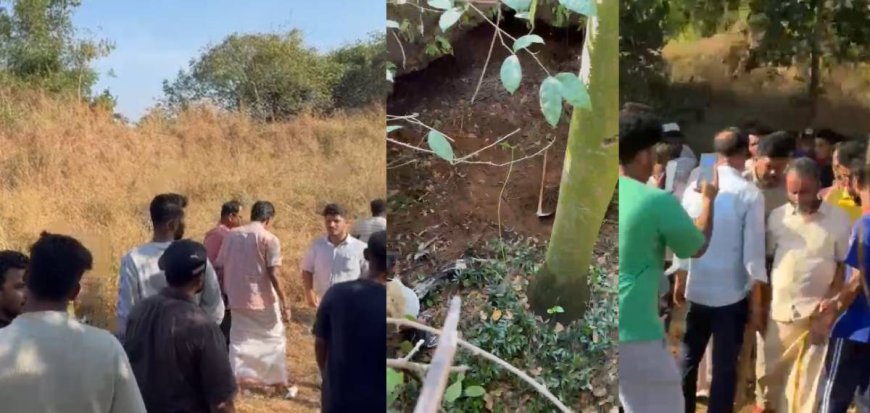 കുമ്പള ആരിക്കാടി കോട്ടയിൽ നിധി കുഴിച്ചെടുക്കാൻ എത്തിയ മൊഗ്രാൽ പഞ്ചായത്ത്‌ വൈസ് പ്രസിഡന്റ്‌ അടക്കം അഞ്ചു പേർ പിടിയിൽ.