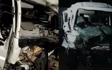 ആംബുലൻസും, മിനി ലോറിയും,കൂട്ടിയിടിച്ച് ആംബുലൻസിൽ ഉണ്ടായിരുന്ന രോഗിയും, ഭാര്യയും മരിച്ചു. 7 പേർക്ക് ഗുരുതരമായിപരുക്ക്.