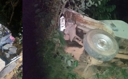 ജീപ്പ് നിയന്ത്രണം വിട്ട് കൊക്കയിലേക്ക് മറിഞ്ഞ് ദമ്പതികൾ ഉൾപ്പെടെ മൂന്നുപേർ മരിച്ചു.