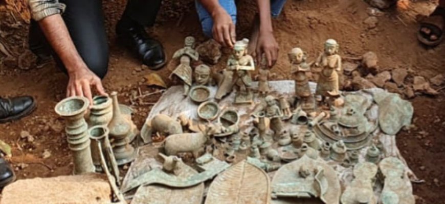 കാഞ്ഞങ്ങാട് പറക്കളായി യിൽ ഭൂതാരാധനയുടെ ചരിത്രശേഷിപ്പുകൾ കണ്ടെത്തി.