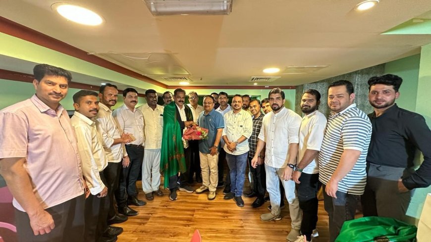 മുസ്തഫ തായന്നൂരിനും, സലാം പരപ്പയ്ക്കും അബുദാബിയിൽ സ്വീകരണം നൽകി.