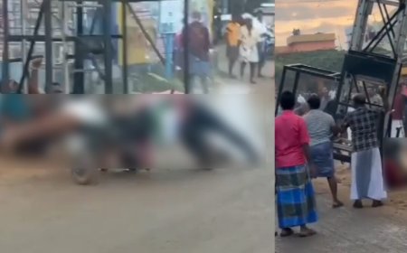 പള്ളിപ്പെരുന്നാൾ ആഘോഷ ക്രമീകരണത്തിനിടെ വൈദ്യുതാഘാതമേറ്റ് നാല് പേർ മരിച്ചു.