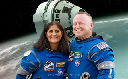 സുനിത വില്യംസും, ബുച്ച് വിൽമോറും ഭൂമിയിൽ തിരിച്ചിറങ്ങി.