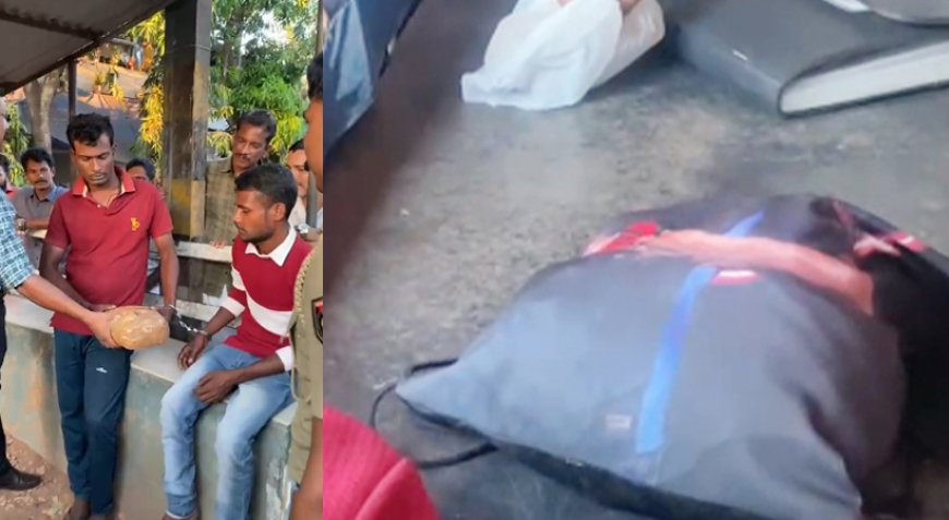 പാലക്കാട് ഒന്നേകാല്‍ കിലോയിലധികം കഞ്ചാവുമായി ഇതരസംസ്ഥാനക്കാരായ രണ്ട് യുവാക്കള്‍ പിടിയില്‍.