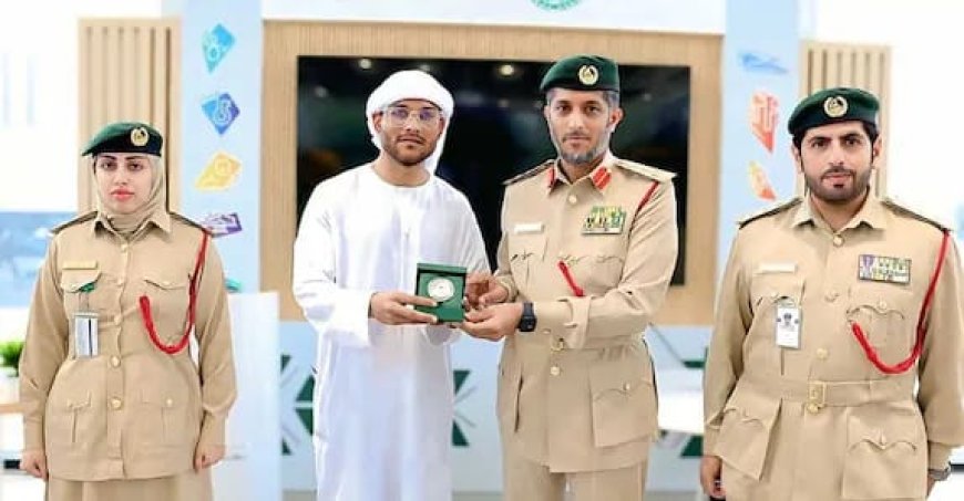 യു.എ.ഇ യിൽ രക്ഷകനായ ഇന്ത്യക്കാരനെ ദുബൈ പോലീസ് ആദരിച്ചു.