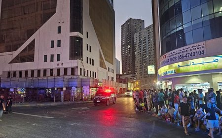 ഷാർജയിൽ കെട്ടിടത്തിന് തീപിടിച്ച് നാല് പേർ മരിച്ചു.