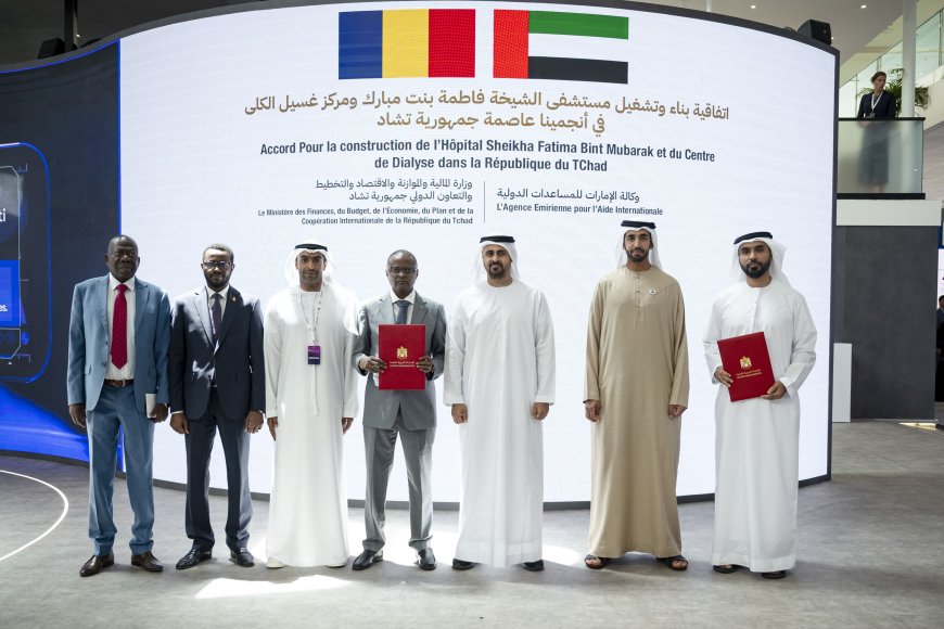 ഷെയ്ഖ ഫാത്തിമ ബിൻത് മുബാറക് ആശുപത്രി നിർമ്മിക്കുന്നതിനുള്ള കരാറിൽ യുഎഇയും ചാഡും ഒപ്പുവച്ചു; എൻ'ജമേനയിൽ ഡയാലിസിസ് കേന്ദ്രം.