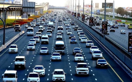 യുഎഇ ഗതാഗത നിയമലംഘനം; പതുക്കെ വാഹനമോടിച്ച 409,300 പേർക്ക് പിഴ ചുമത്തി.