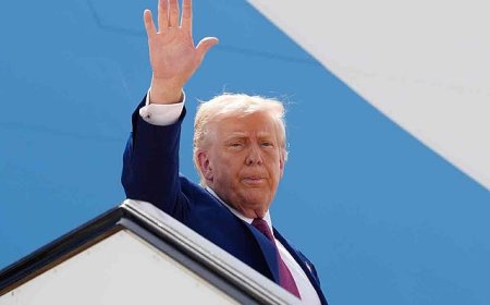 മൂന്ന് ദിവസത്തെ ഗൾഫ് പര്യടനത്തിന്റെ അവസാന ഘട്ടത്തിനായി ട്രംപ് യുഎഇയിലെത്തി.