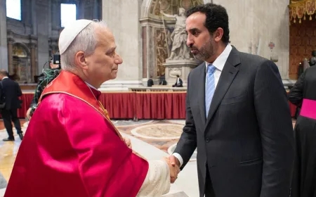 ഇറ്റലിയിലെ കുവൈറ്റ് അംബാസഡർ ലിയോ പതിനാലാമൻ മാർപാപ്പയുടെ സ്ഥാനാരോഹണ ചടങ്ങിൽ പങ്കെടുത്തു.