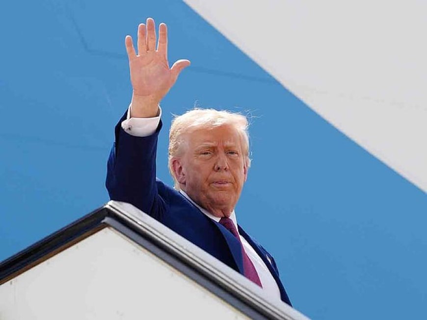 മൂന്ന് ദിവസത്തെ ഗൾഫ് പര്യടനത്തിന്റെ അവസാന ഘട്ടത്തിനായി ട്രംപ് യുഎഇയിലെത്തി.