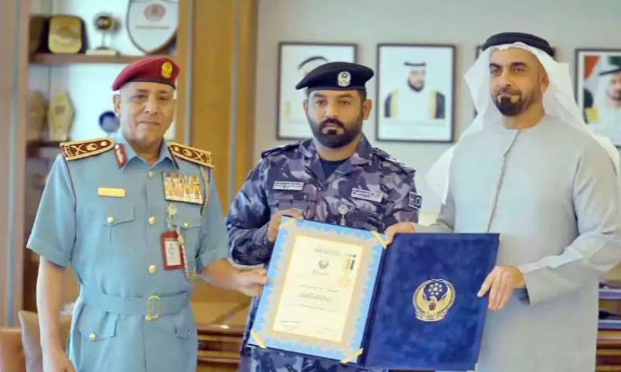 റാസൽഖൈമ വെടിവെപ്പ്; പോലീസ് ഉദ്യോഗസ്ഥനെ ആദരിച്ചു.