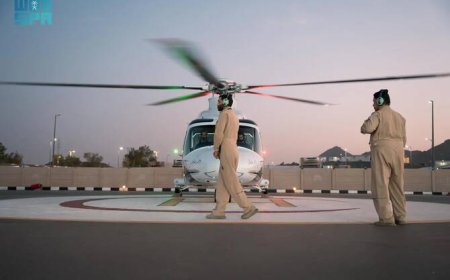 ഹജ്ജ് വേളയിൽ തീർഥാടകരുടെ ആരോഗ്യം സംരക്ഷിക്കുന്നതിനായി സൗദി പ്രതിരോധ മന്ത്രാലയം പലായന വിമാനങ്ങൾ വിന്യസിച്ചു.