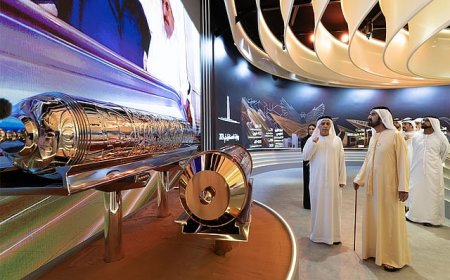 ദുബായ് മെട്രോ ബ്ലൂ ലൈൻ; ഷെയ്ഖ് മുഹമ്മദ് തറക്കല്ലിട്ടു.