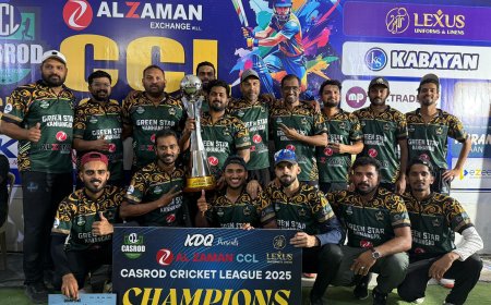 കാസർഗോഡ് ക്രിക്കറ്റ്ലീഗ്; ഗ്രീൻ സ്റ്റാർ കാഞ്ഞങ്ങാട് ജേതാക്കൾ.