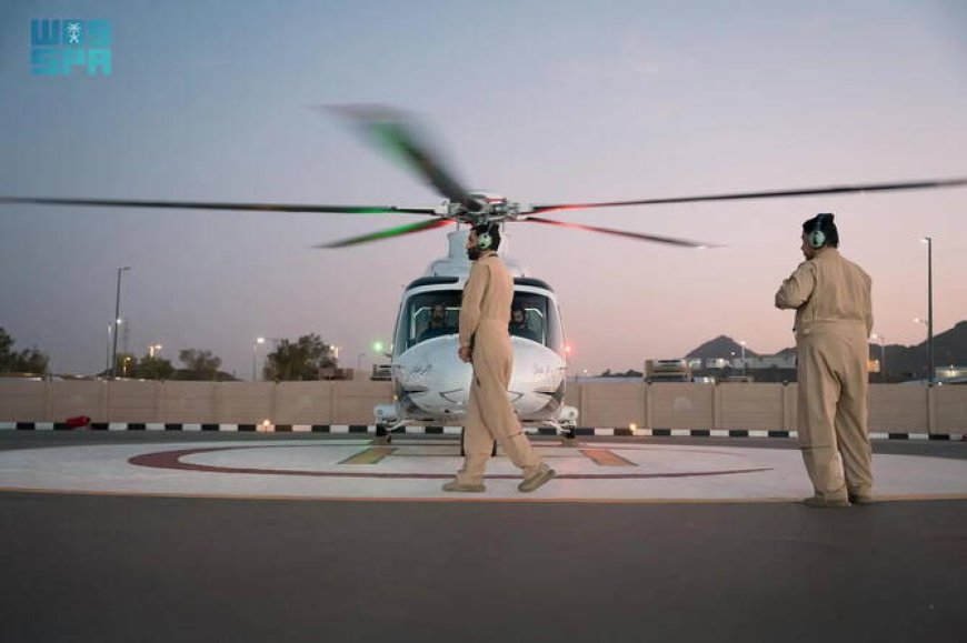 ഹജ്ജ് വേളയിൽ തീർഥാടകരുടെ ആരോഗ്യം സംരക്ഷിക്കുന്നതിനായി സൗദി പ്രതിരോധ മന്ത്രാലയം പലായന വിമാനങ്ങൾ വിന്യസിച്ചു.