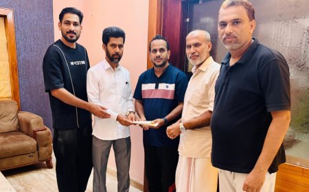 ഖത്തർ കെഎംസിസി യുടെ സാന്ത്വനം; നിർധനരായ വിദ്യാർത്ഥിക്കുള്ള ധന സഹായം വിതരണം ചെയ്തു.