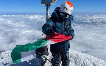 യൂറോപ്പിലെ ഏറ്റവും ഉയരമുള്ള കൊടുമുടി കീഴടക്കുന്ന ഏറ്റവും പ്രായം കുറഞ്ഞ ഇമാറാത്തിയായി ഫാത്തിമ അൽ അവാധി.