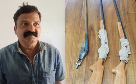 രാജപുരത്ത് നാടൻ തോക്ക് നിർമ്മാണത്തിനിടെ ഒരാൾ പിടിയിൽ.