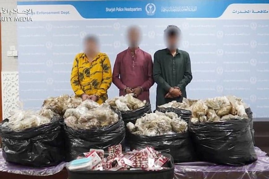 131 കിലോഗ്രാം മയക്കുമരുന്നു പിടികൂടി ഷാർജ പോലീസ്.