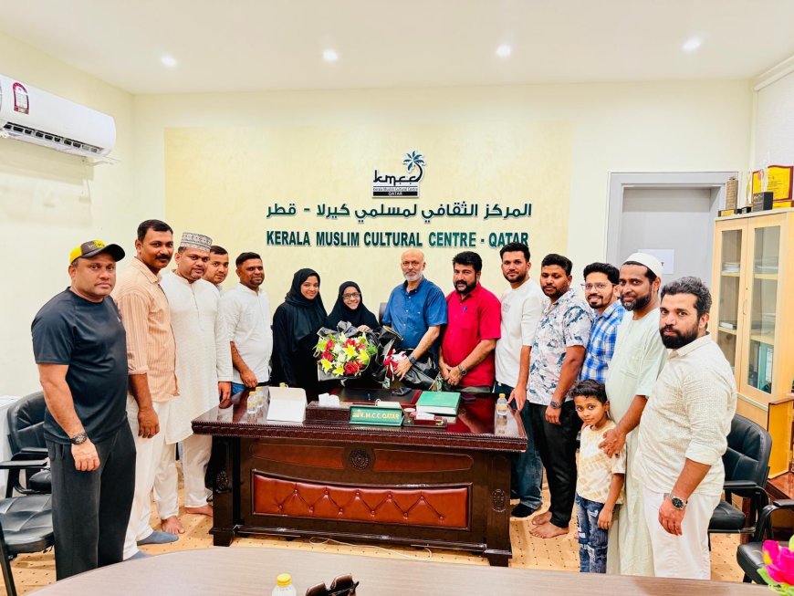 വനിതാ ലീഗ് സെക്രട്ടറി നജ്മാ അബ്ദുൽ ഖാദറിന്ന് സ്വീകരണം നൽകി.