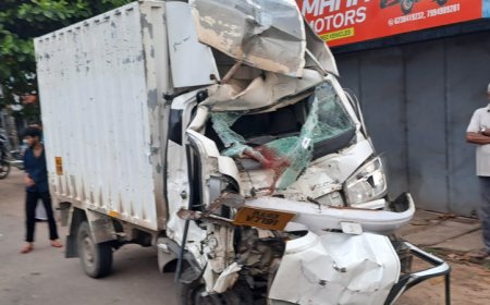 ലോറിയും, വാനും കൂട്ടിയിടിച്ച് ഒരാൾ മരിച്ചു.