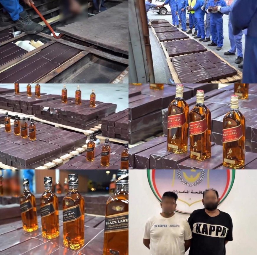 കുവൈറ്റിൽ വൻ മദ്യവേട്ട; രണ്ട് ഇന്ത്യക്കാർ അറസ്റ്റിൽ.