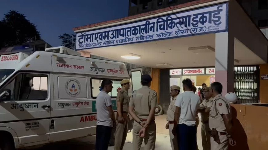 രാജസ്ഥാനിൽ വാനും, ട്രക്കും കൂട്ടിയിടിച്ച് 10 പേർ മരിച്ചു.