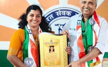 ഭാരത് സേവക് സമാജിന്റെ ദേശീയ പുരസ്ക്കാരം സമ്മാനിച്ചു.