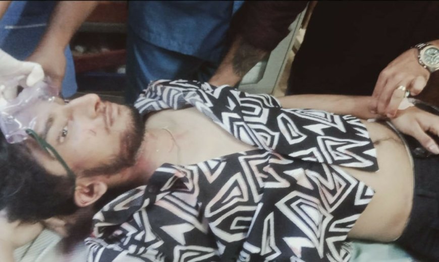 ഇരിയയിൽ ബൈക്കപകടം; യുവാവിന് പരിക്ക്.