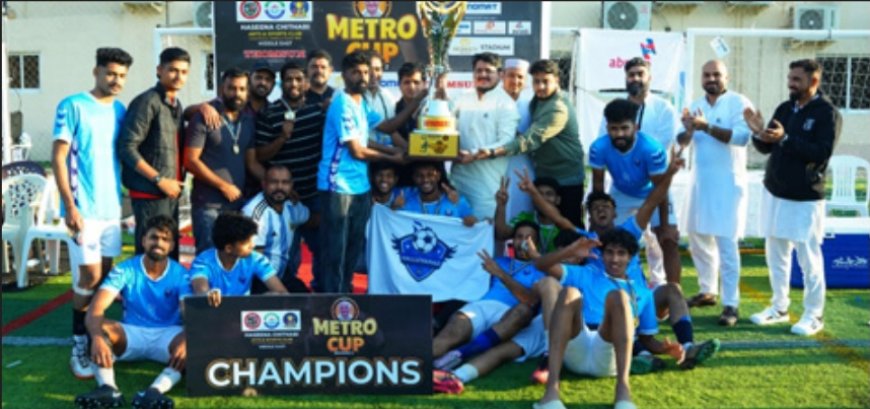 മെട്രോ കപ്പ് സീസൺ 2 ഫുട്ബോളിൽ സെൽകോൺ വെള്ളുവനാട് കിരീടം നേടി