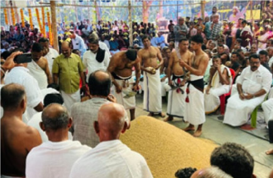 മടിക്കൈ വയനാട്ടു കുലവൻ; കൂവം അളക്കൽ നടന്നു