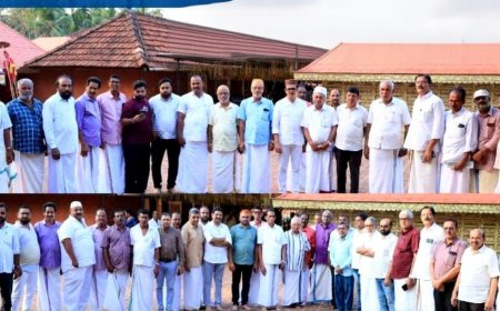 സ്നേഹ സന്ദേശവുമായി ക്ഷേത്ര സന്നിധിയിൽ ജമാ-അത്ത് ഭാരവാഹികൾ എത്തി