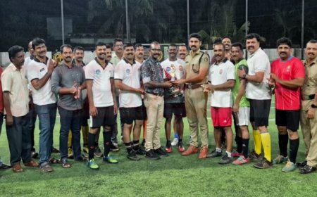 നീലേശ്വരം പോലീസ് ഫുട്ബോൾ മത്സരം സംഘടിപ്പിച്ചു