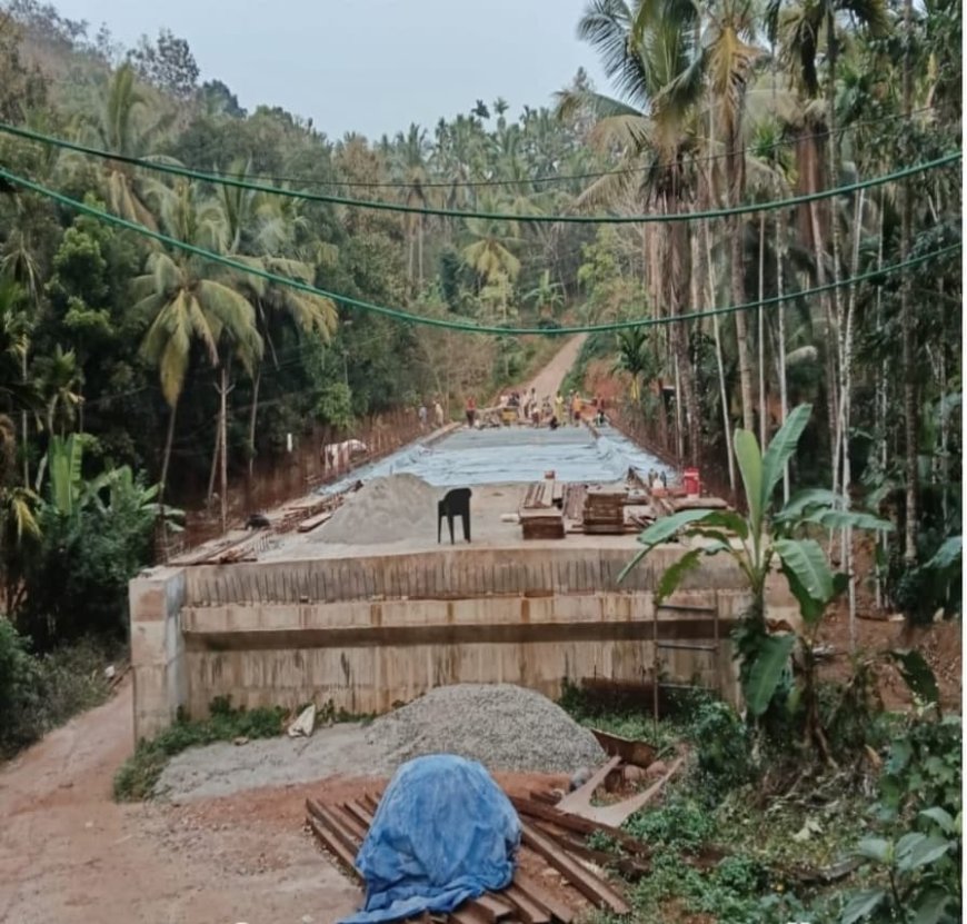 കാരാക്കോട്പാലം; നിർമ്മാണം പുരോഗമിക്കുന്നു