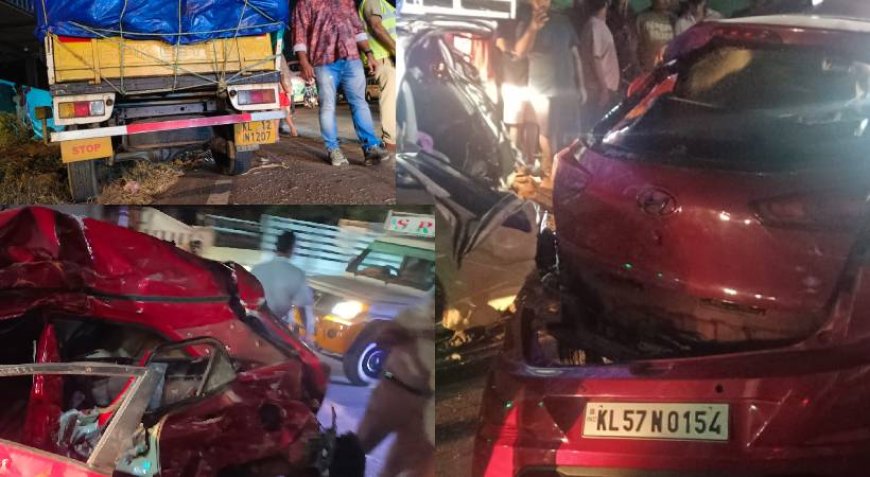 കുന്ദമംഗലത്ത് പുലർച്ചെയുണ്ടായ വാഹനാപകടത്തിൽ മൂന്ന് പേർ മരിച്ചു