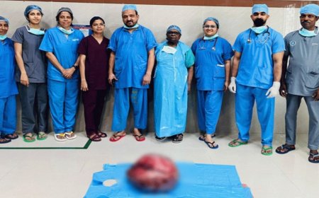 യുവതിയുടെ വയറ്റിൽ നിന്നും 23 കിലോഗ്രാം ഭാരമുള്ള മുഴ നീക്കം ചെയ്തു