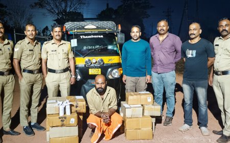 172 ലിറ്റർ വിദേശ മദ്യവുമായി ഓട്ടോ ഡ്രൈവർ പിടിയിൽ