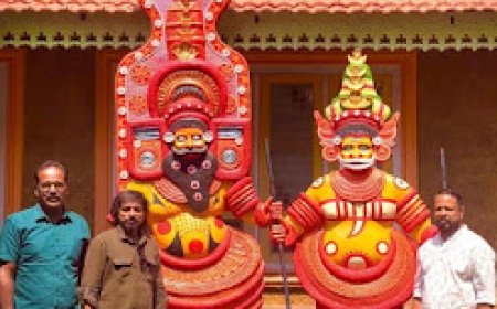 കേരളത്തിലെ ഏറ്റവും വലിയ തിരുവപ്പന വെള്ളാട്ടം ചുമര്‍ശില്‍പ്പം 23 ന് കൈതപ്രം അനാച്ഛാദനം ചെയ്യും