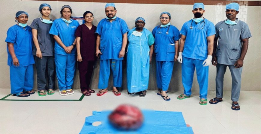 യുവതിയുടെ വയറ്റിൽ നിന്നും 23 കിലോഗ്രാം ഭാരമുള്ള മുഴ നീക്കം ചെയ്തു