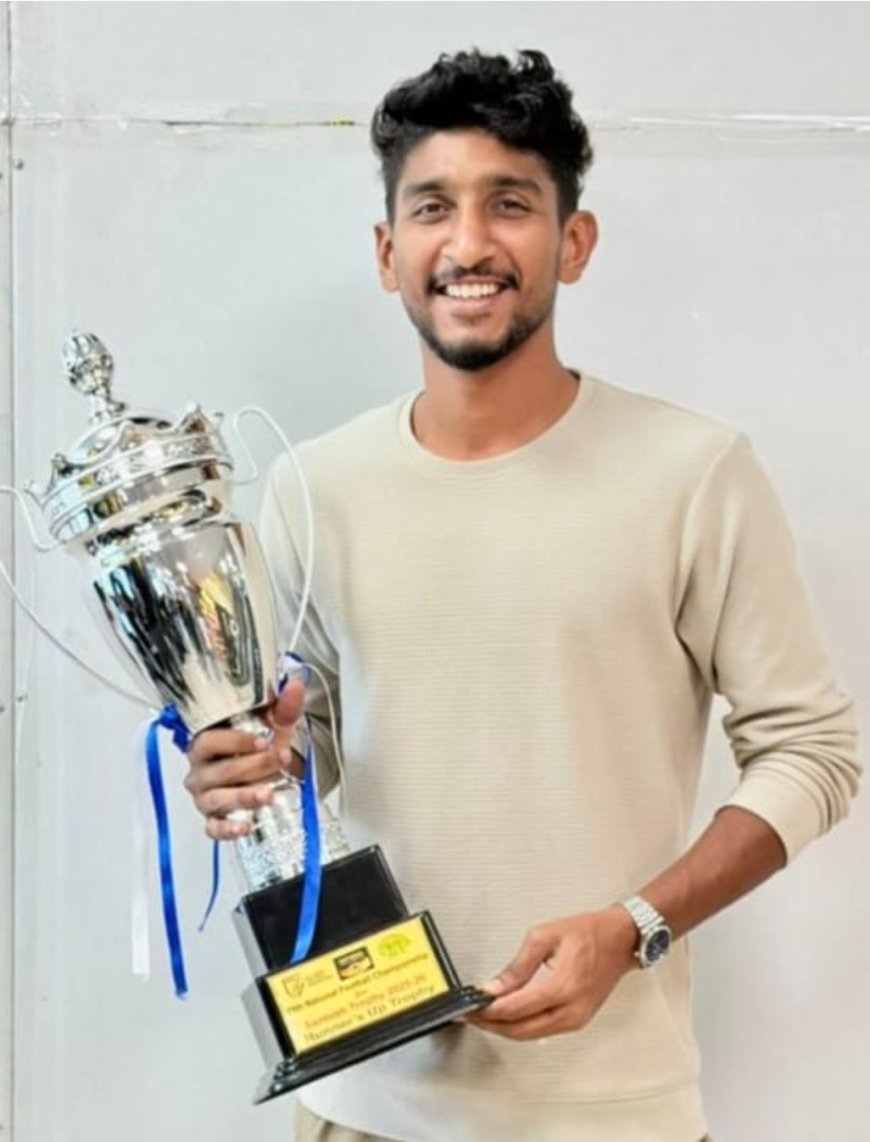 സന്തോഷ് ട്രോഫി താരം ദിൽഷാദ് നാളെ നാട്ടിലെത്തും; സ്വീകരണമൊരുക്കി മൊഗ്രാൽ സ്പോർട്സ് ക്ലബ്