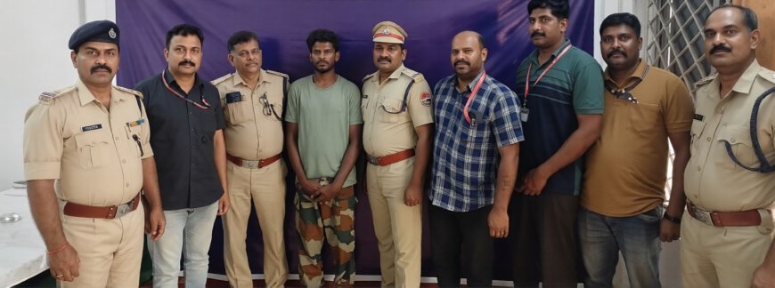 മൊബൈൽ ഫോൺ കവർന്ന പ്രതിയെ 24 മണിക്കൂറിനകം പിടികൂടി റെയിൽവെ പോലീസും, ആർപിഎഫും