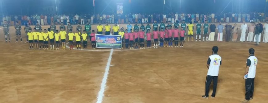 മടിക്കൈ സെവൻസ്: ആവേശ്വോജ്ജ്വല തുടക്കം; ആദ്യ മത്സരത്തിൽ  ഷൂട്ടേഴ്സ് പടന്നയ്ക്ക് ജയം.