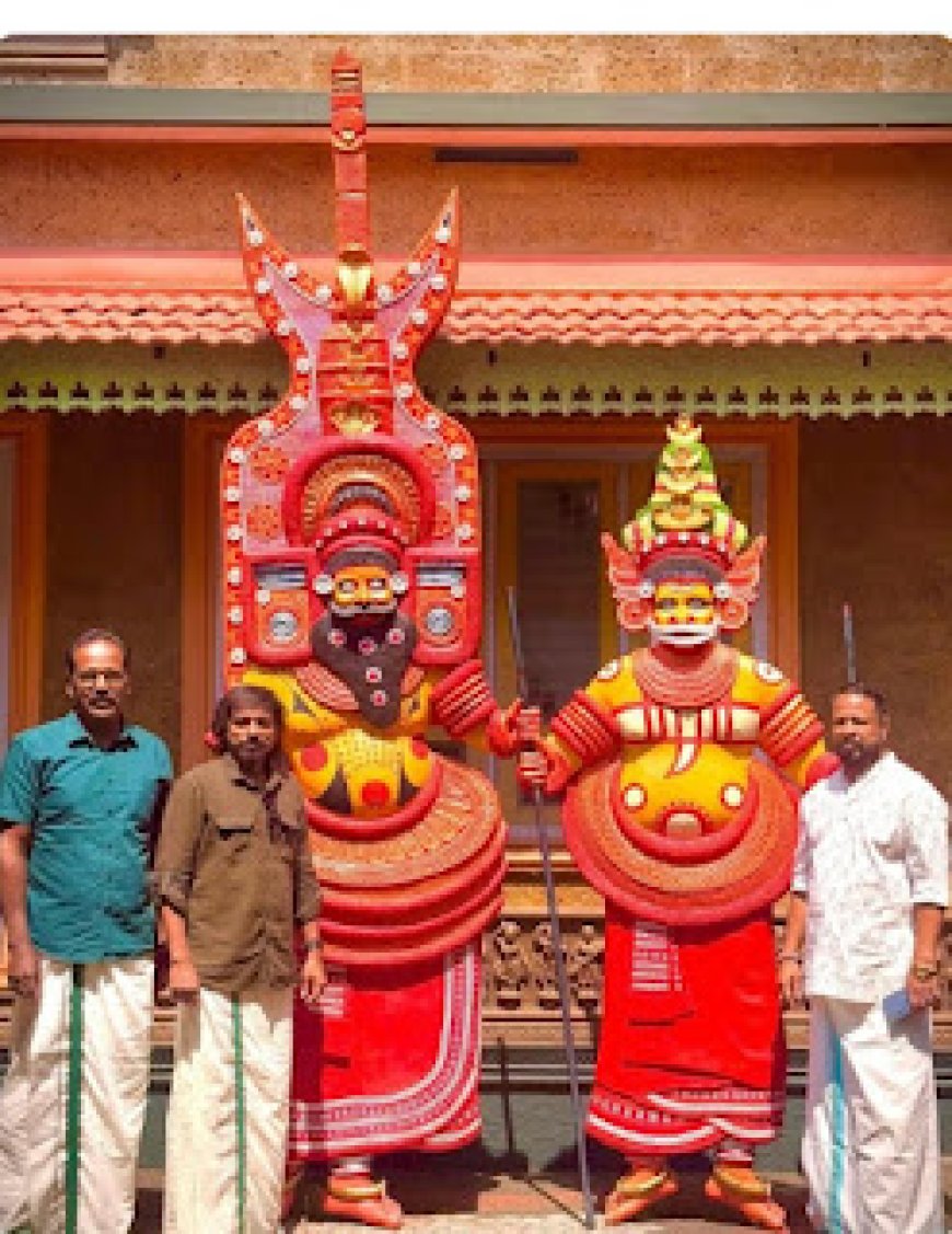 കേരളത്തിലെ ഏറ്റവും വലിയ തിരുവപ്പന വെള്ളാട്ടം ചുമര്‍ശില്‍പ്പം 23 ന് കൈതപ്രം അനാച്ഛാദനം ചെയ്യും