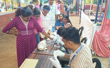 വെള്ളൂട ശ്രീ ദുർഗ്ഗാ ഭഗവതി ക്ഷേത്രം പൊങ്കാല മഹോത്സവത്തോടനുബന്ധിച്ച് രക്ത പരിശോധന ക്യാമ്പ് സംഘടിപ്പിച്ചു