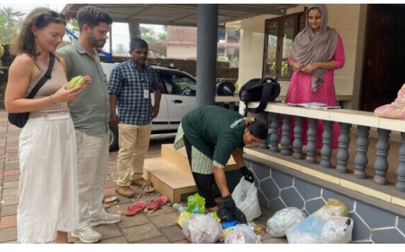 എൻമകജെയിലെ മാലിന്യ സംസ്കരണ പ്രവർത്തനങ്ങൾ പഠിക്കാൻ ജർമ്മൻ സംഘം